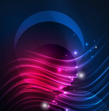 parlayan futuristik çizgiler