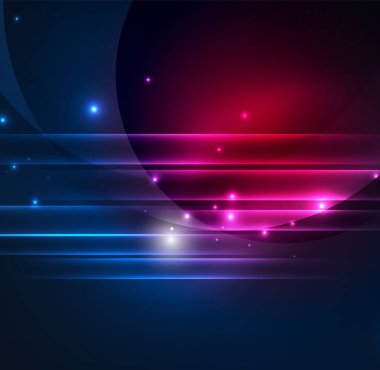 parlayan futuristik çizgiler