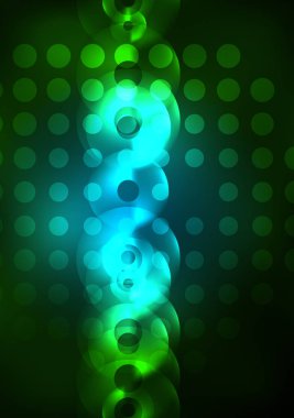 Karanlıkta parlayan daireler