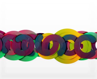 Daire geometrik arka plan, renkli iş veya web için teknoloji tasarım