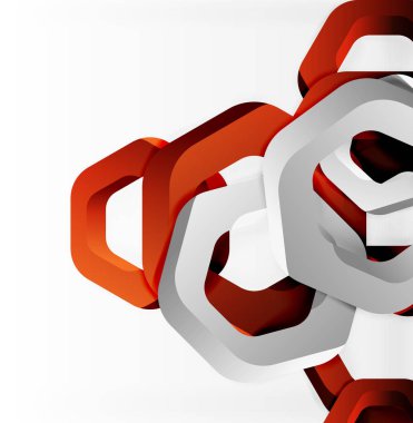 Üst üste gelen altıgenler arka planı Tasarla