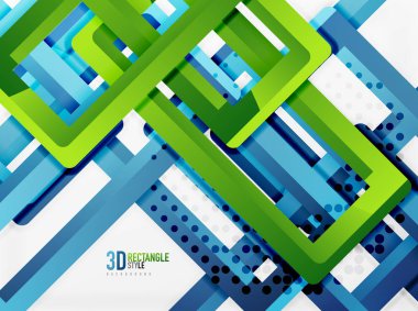 Dikdörtgen tüp elemanları, vektör arka plan