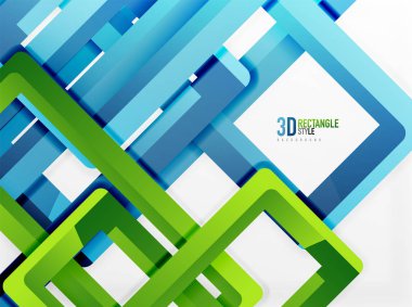 Dikdörtgen tüp elemanları, vektör arka plan