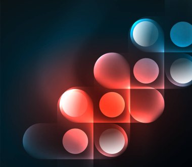 Vektör geometrik parlayan arka plan şekilleri