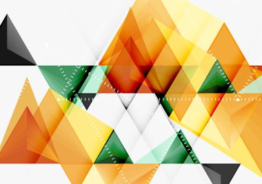 Üçgen düşük Poli vektör a4 boyutu geometrik soyut şablonu