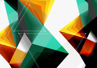 Vektör düşük Poli tarzı 3d üçgen çizgi