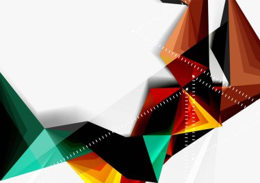 Vektör düşük Poli tarzı 3d üçgen çizgi