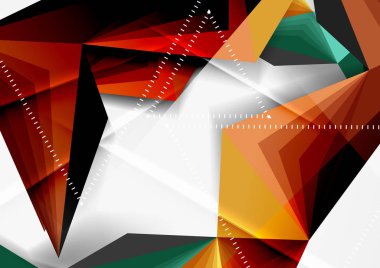 Vektör düşük Poli tarzı 3d üçgen çizgi