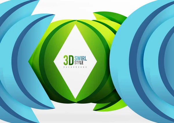 Diseño de onda 3D — Vector de stock