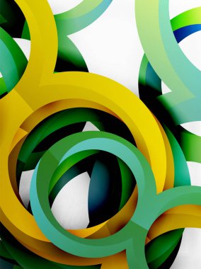 Vektör 3d yüzük tasarım arka plan