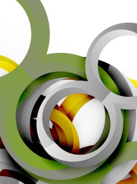 Vektör 3d yüzük tasarım arka plan