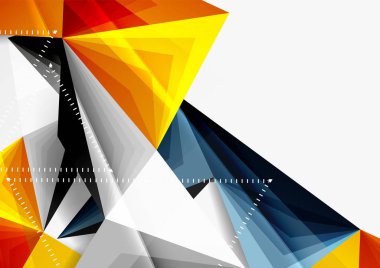 Vektör düşük Poli tarzı 3d üçgen çizgi