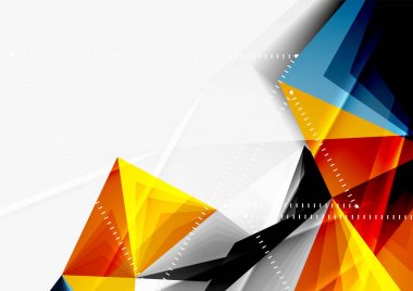 Vektör düşük Poli tarzı 3d üçgen çizgi