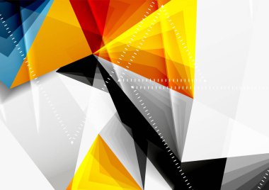 Vektör düşük Poli tarzı 3d üçgen çizgi