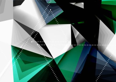 Vektör düşük Poli tarzı 3d üçgen çizgi