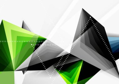 Vektör düşük Poli tarzı 3d üçgen çizgi