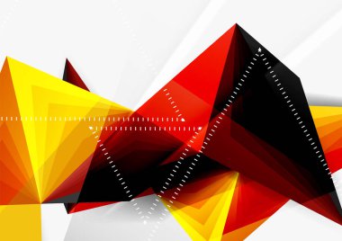 Vektör düşük Poli tarzı 3d üçgen çizgi