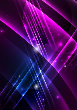 parlayan futuristik çizgiler