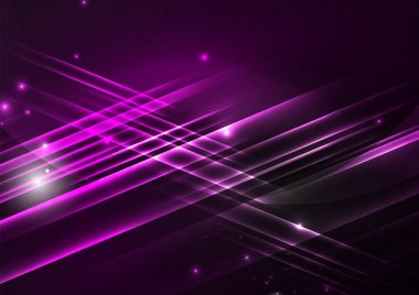 parlayan futuristik çizgiler