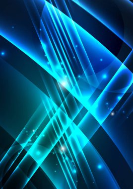 parlayan futuristik çizgiler