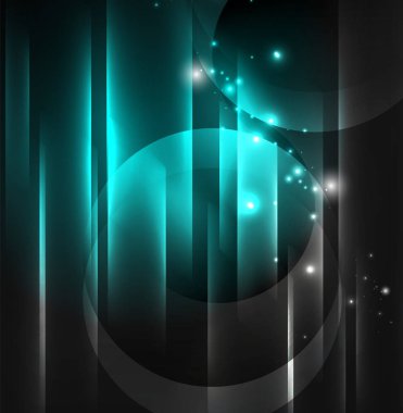 parlayan futuristik çizgiler