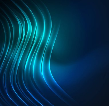 parlayan futuristik çizgiler