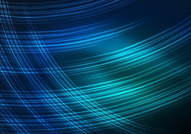 parlayan futuristik çizgiler