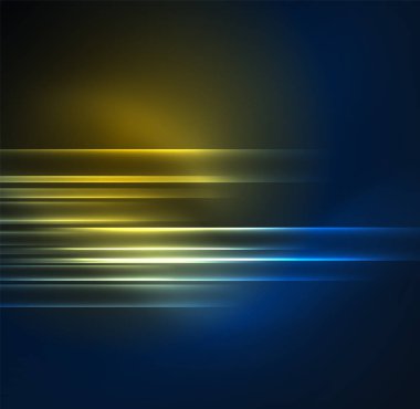 parlayan futuristik çizgiler