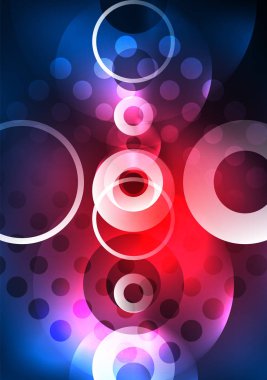 Karanlıkta parlayan daireler