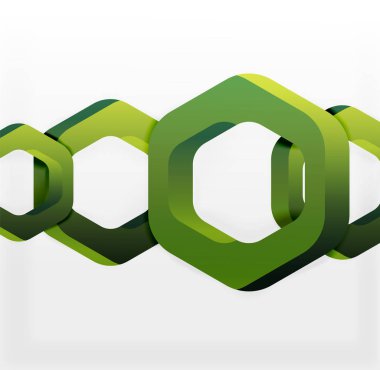 Üst üste gelen altıgenler arka planı Tasarla