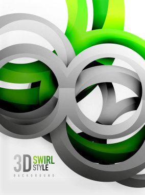 Vektör 3d yüzük tasarım arka plan