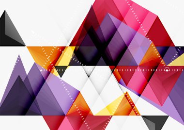 Üçgen düşük Poli vektör a4 boyutu geometrik soyut şablonu