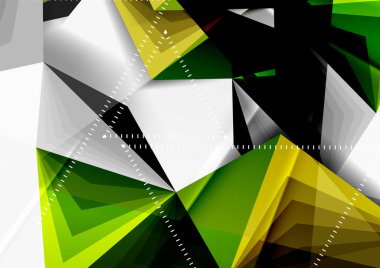 Vektör düşük Poli tarzı 3d üçgen çizgi