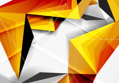 Vektör düşük Poli tarzı 3d üçgen çizgi