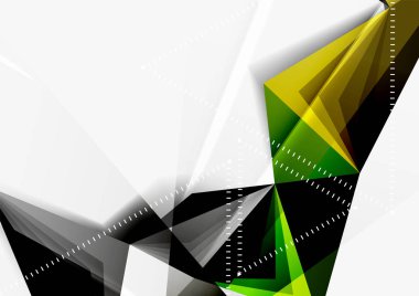 Vektör düşük Poli tarzı 3d üçgen çizgi