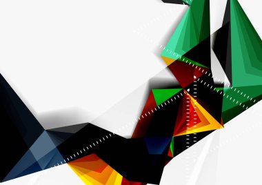 Vektör düşük Poli tarzı 3d üçgen çizgi