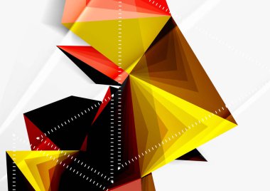 Vektör düşük Poli tarzı 3d üçgen çizgi