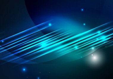 parlayan futuristik çizgiler