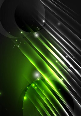 parlayan futuristik çizgiler