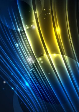 parlayan futuristik çizgiler