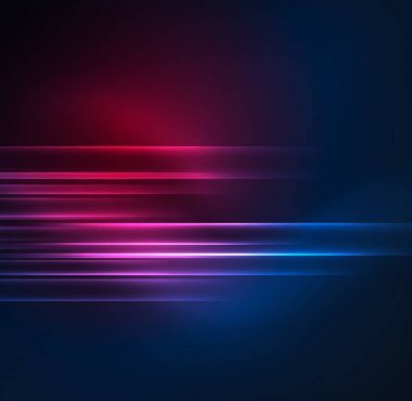 parlayan futuristik çizgiler