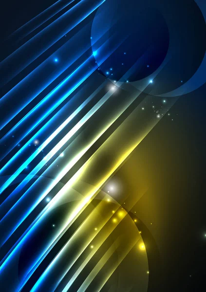 parlayan futuristik çizgiler