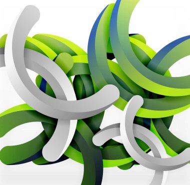 Modern 3d geometrik tarzı arka kemer dairesel çizgiler