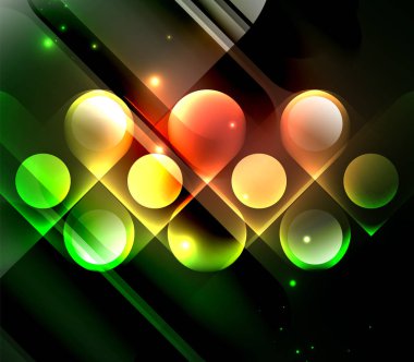 Vektör geometrik parlayan arka plan şekilleri