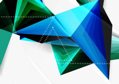 Vektör düşük Poli tarzı 3d üçgen çizgi