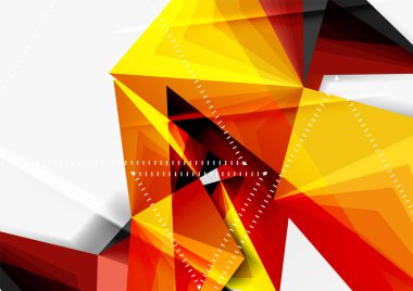 Vektör düşük Poli tarzı 3d üçgen çizgi