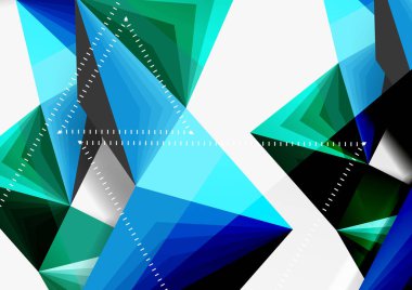 Vektör düşük Poli tarzı 3d üçgen çizgi