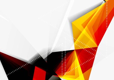 Vektör düşük Poli tarzı 3d üçgen çizgi