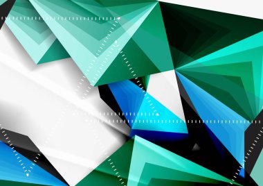 Vektör düşük Poli tarzı 3d üçgen çizgi