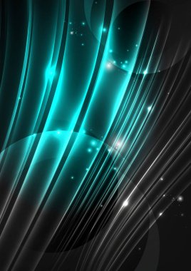 parlayan futuristik çizgiler